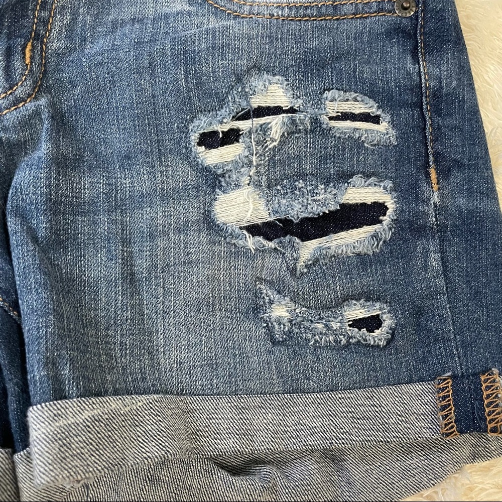 NWOT MIDI Ripped Shorts - Picture 5 of 5